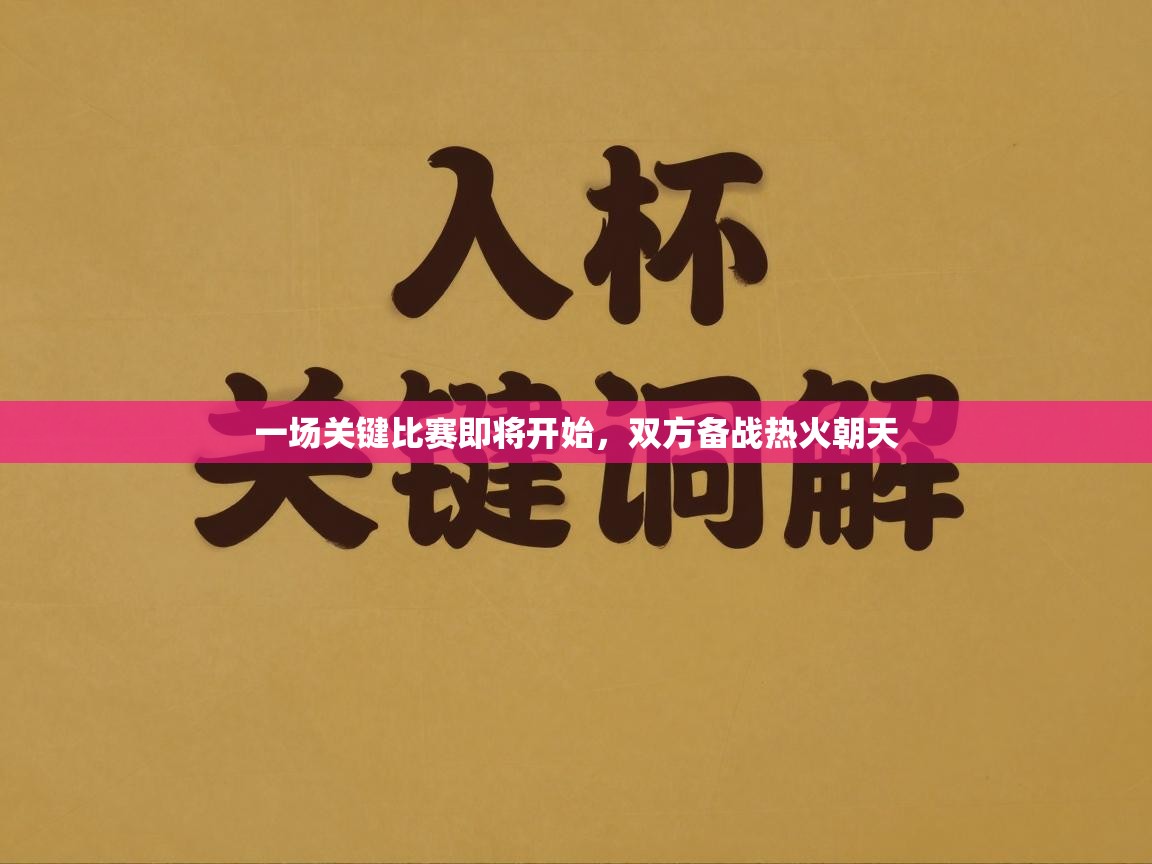 一场关键比赛即将开始,双方备战热火朝天 第2张